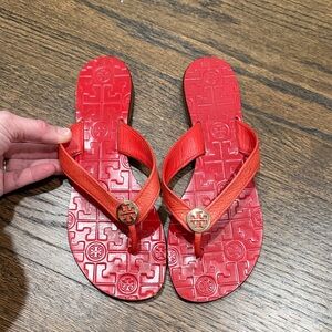 Tory Burch Vibrant Red Sandals